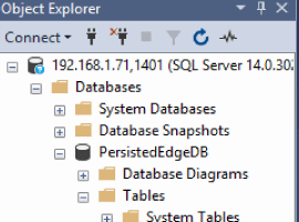 Your Docker container takes care of persisting your SQL Server database Your Docker container takes care of persisting your SQL Server database