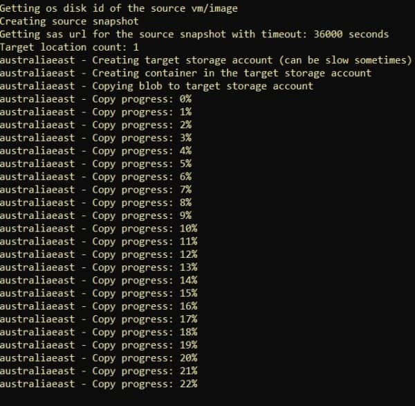 Azure VM image