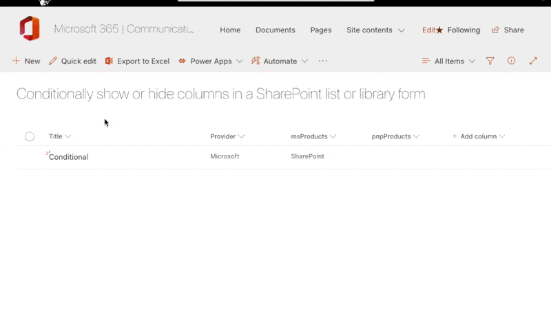 Configure Dynamic Fields on your SharePoint Forms Configure Dynamic Fields on your SharePoint Forms